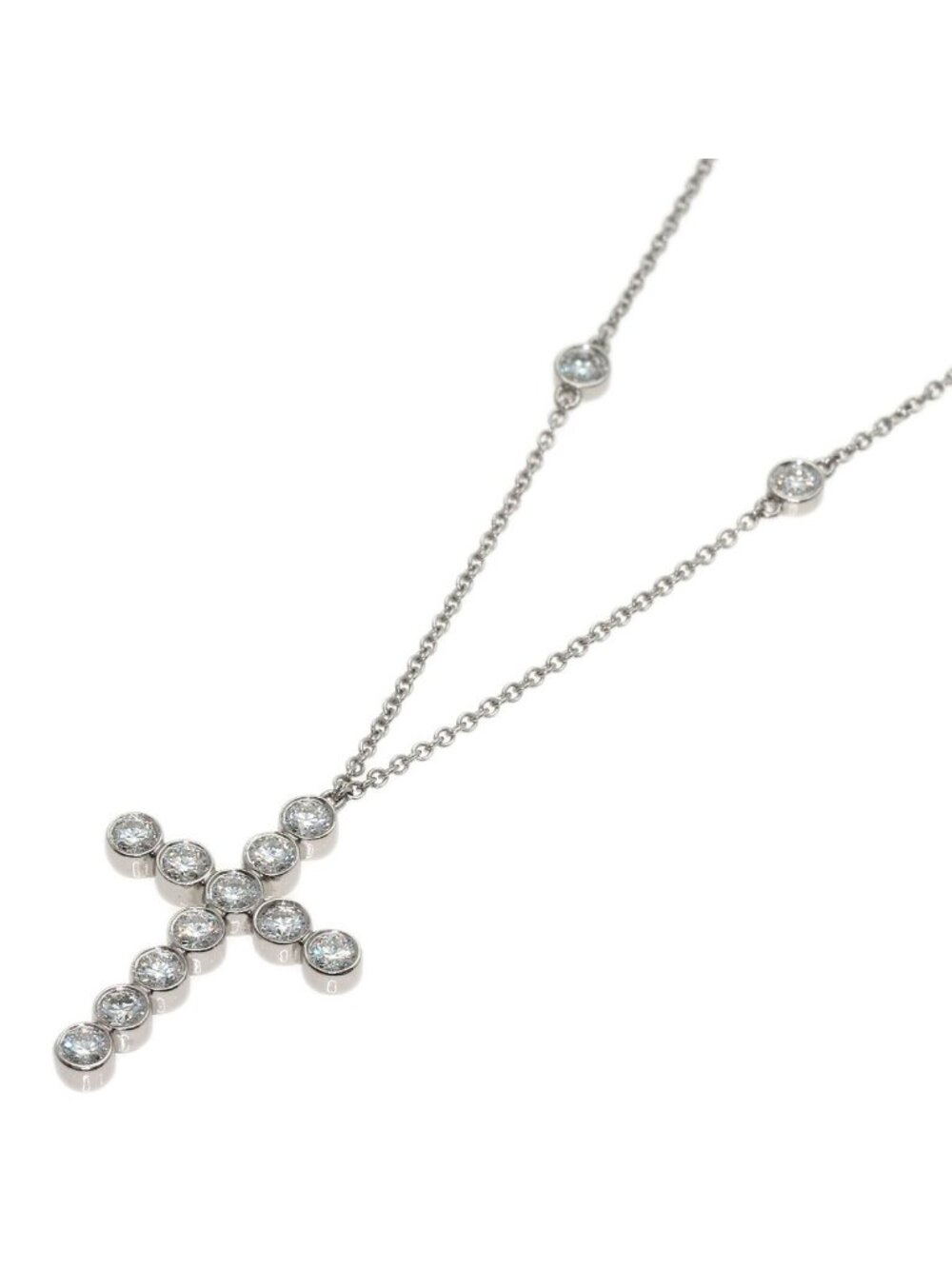 Tiffany & Co Jazz Cross Diamond Necklace